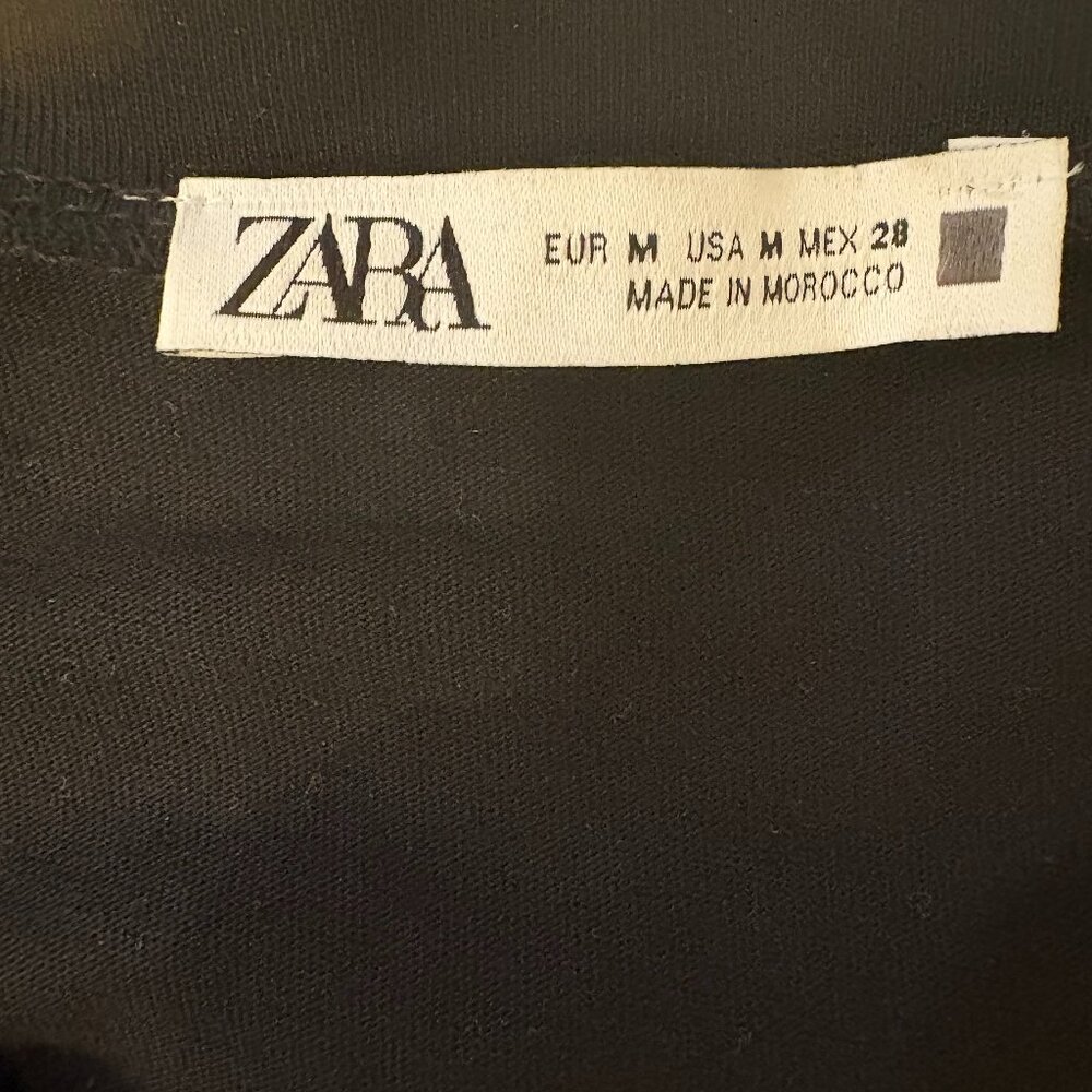 Zara Sleeveless Ruffled Peplum Top M - Picture 4 of 4